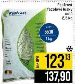 Pasfrost fazolové lusky celé 2,5 kg
