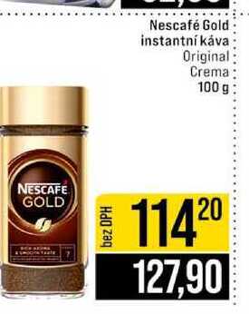 Nescafé Gold instantní káva Original Crema 100 g v akci