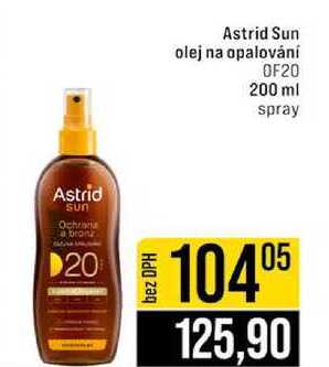 Astrid Sun olej na opalování OF20 200 ml 