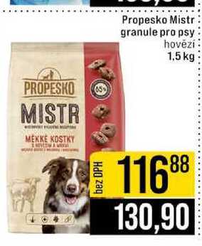Propesko Mistr granule pro psy hovězí 1,5 kg