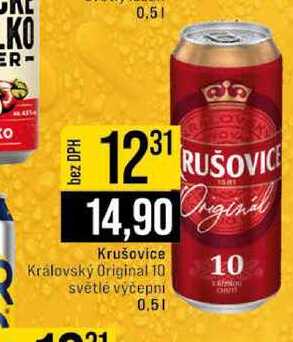 Krušovice Královský Original 10 světlé výčepní 0.5l