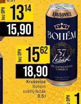 Krušovice Bohém světlý ležák 0,5l