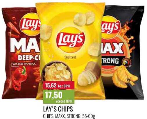 LAY'S CHIPS 55-60g