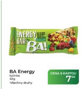BA Energy tyčinka 40g