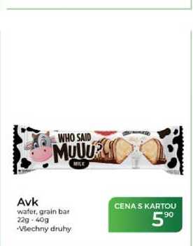 Avk wafer, grain bar 22g-40g