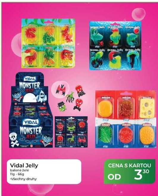  Vidal Jelly balené želé 11g-66g
