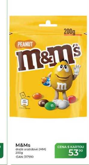 M&Ms dražé arašídové 200g