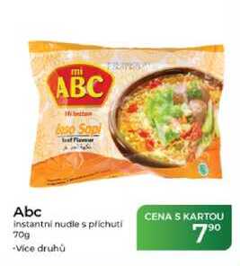 Abc instantní nudle s příchutí 70g
