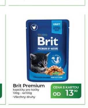 Brit Premium kapsičky pro kočky 100g-4x100g