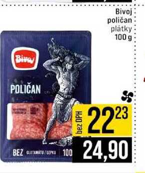 Bivoj poličan plátky 100 g 