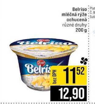 Belriso mléčná rýže ochucená různé druhy 200 g
