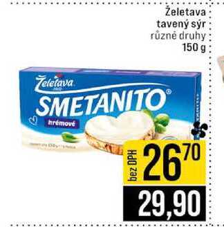 Želetava tavený sýr různé druhy 150 g
