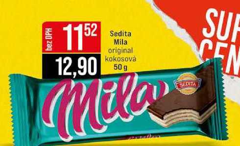 Sedita Mila original kokosová 50 g 