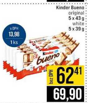 Kinder Bueno original 5x43 g white 5x39 g