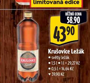 Krušovice Ležák 1,5 l