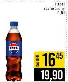 Pepsi různé druhy 0,5l