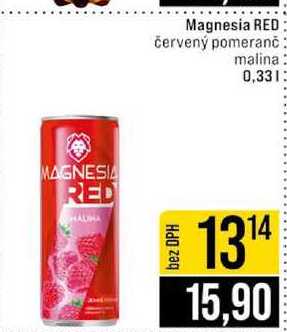 Magnesia RED červený pomeranč malina 0,33l