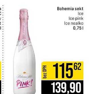 Bohemia sekt Ice Ice pink Ice nealko 0,75l