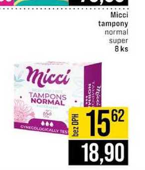 Micci tampony normal super 8 ks