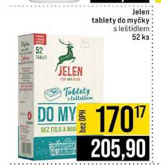 Jelen tablety do myčky s leštidlem 52 ks