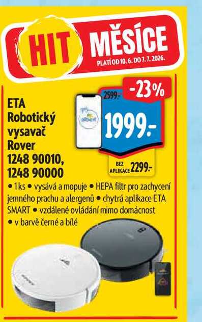 ETA Robotický vysavač albot Rover 1248 90010, 1248 90000