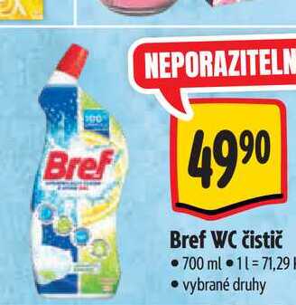   Bref WC čistič 700 ml 
