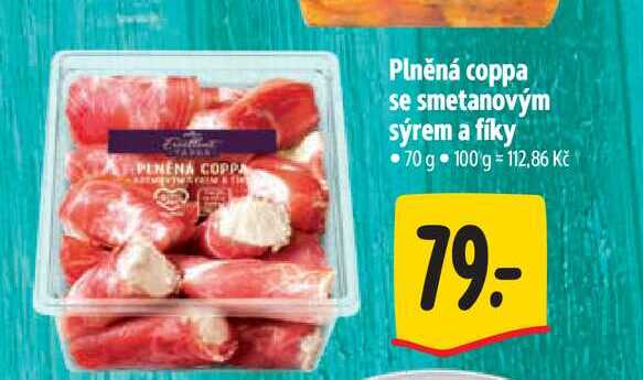 Plněná coppa se smetanovým sýrem a fíky 70 g