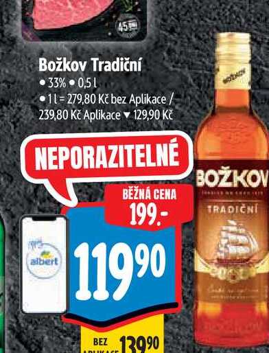Božkov Tradiční 33% 0,5 l