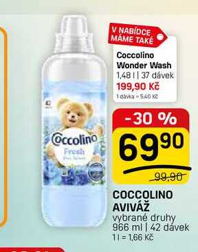 COCCOLINO AVIVÁŽ vybrané druhy 966 ml | 42 dávek