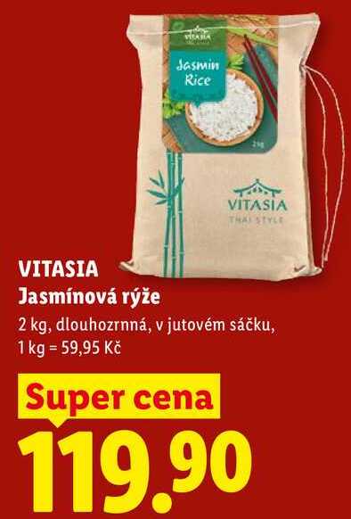 VITASIA Jasmínová rýže, 2 kg