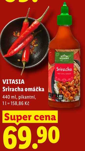 VITASIA Sriracha omáčka, 440 ml