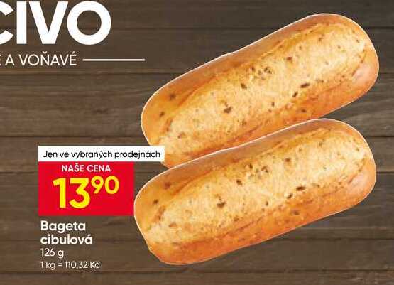 Bageta cibulová 126 g 