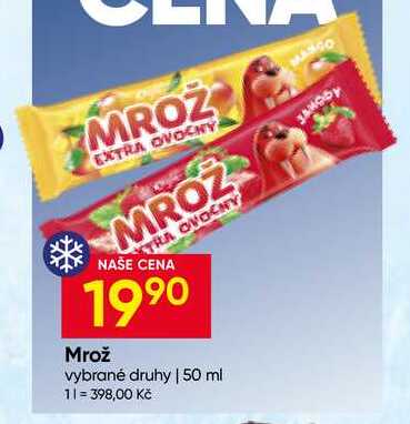 Prima Mrož 50ml, vybrané druhy