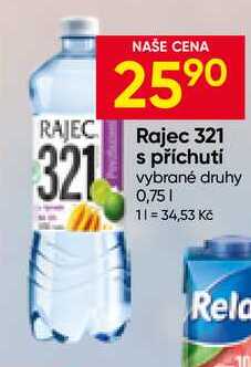 Rajec 321 s příchutí vybrané druhy 0,75l