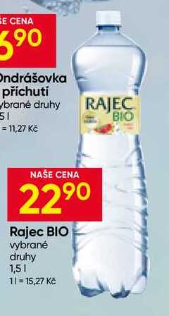 Rajec BIO vybrané druhy 1,5l