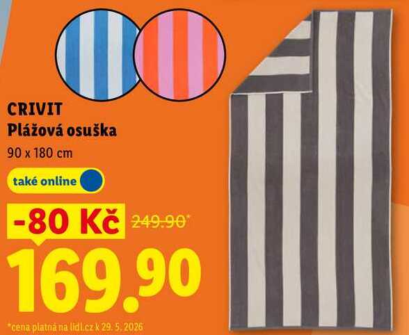 CRIVIT Plážová osuška