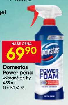 Domestos Power pěna vybrané druhy 435 ml 
