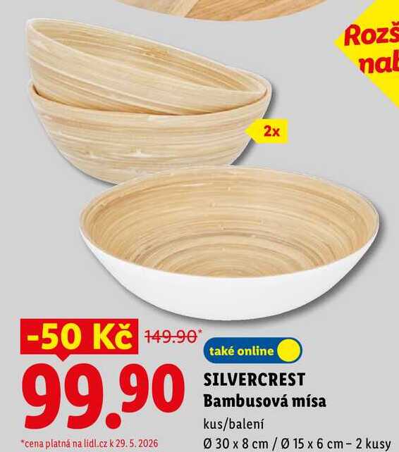 SILVERCREST Bambusová mísa 