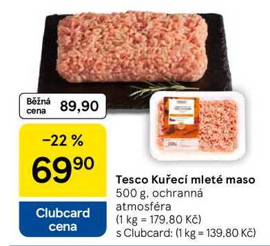 Tesco Kuřecí mleté maso, 500 g