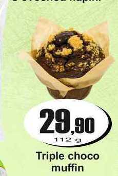 Triple choco muffin