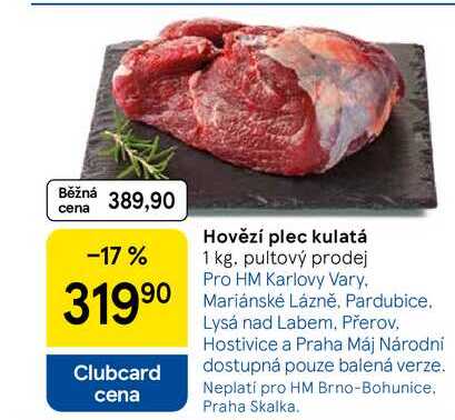 Hovězí plec kulatá, 1 kg
