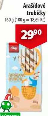 Arašídové trubičky, 160 g