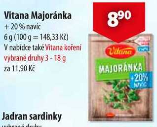 Vitana Majoránka +20% navíc, 6 g
