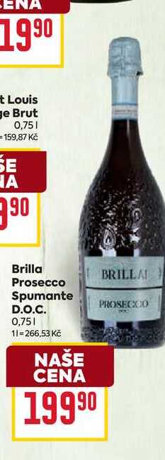 Brilla Prosecco Spumante PROSECCO D.O.C. 0,75l