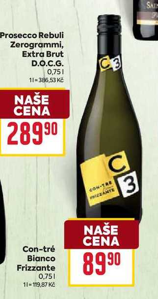 Con-tré Bianco Frizzante 0,75l