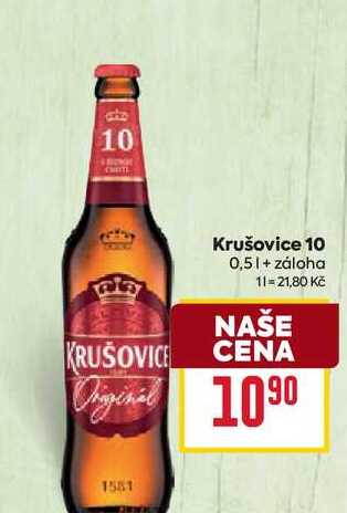 Krušovice 10 0,5l
