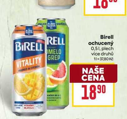 Birell ochucený 0,51, plech