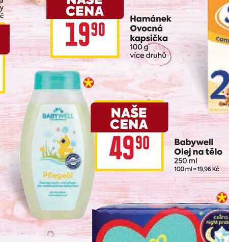 Babywell Olej na tělo 250 ml 