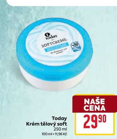 Today Krém tělový soft 250 ml