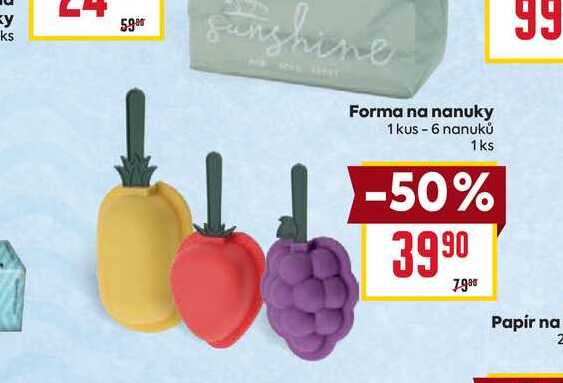 Forma na nanuky 1 kus - 6 nanuků